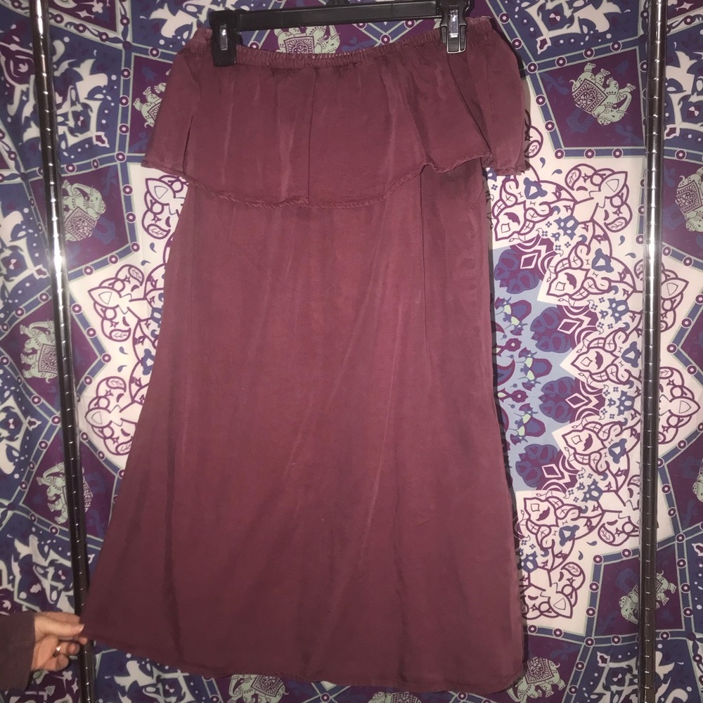 Burgundy XL Dress